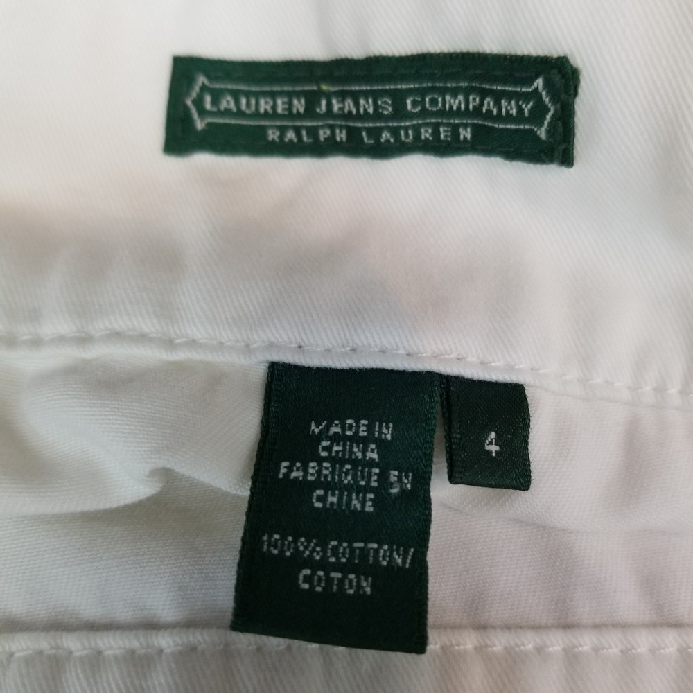 Lauren Jeans Co.‎ Shorts L White Marine Expedition Sailor Nautical 32" Waist - Picture 9 of 10